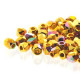 True2™ Czech Fire polished facet kralen 2mm - Crystal 24k Gold plated ab